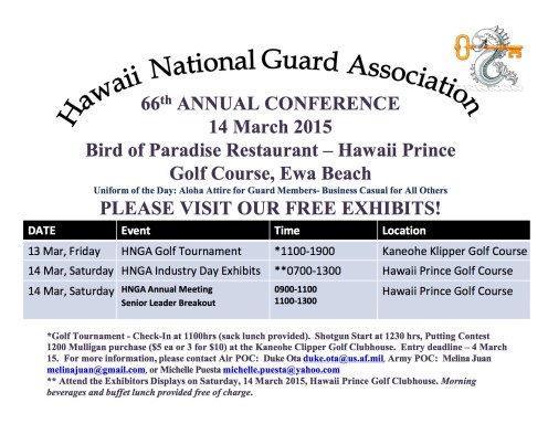 12-14 March 2015 HNGA Events Poster v3