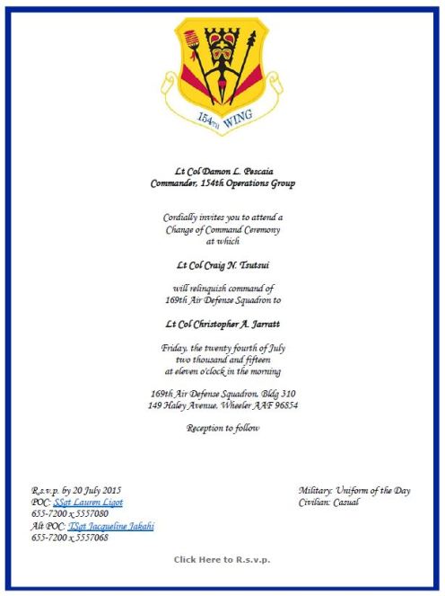 169 ADS CofC Invitation