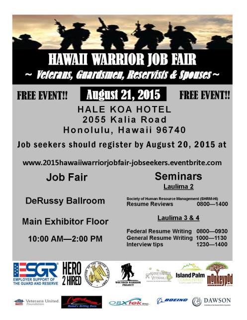 2015 Hawaii Warrior Job Fair