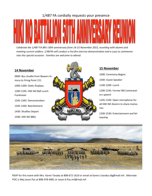 487 FA 50th Anniversary