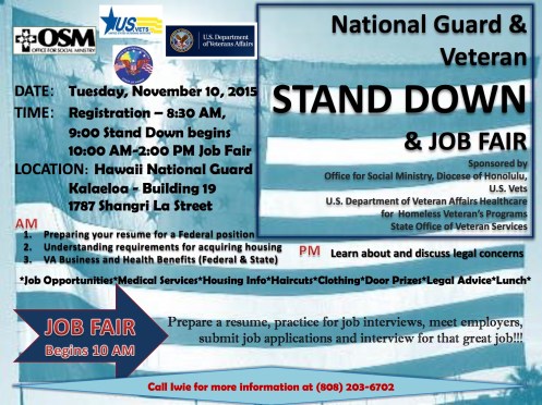 Stand Down & Job Fair flyer 1