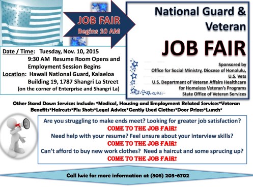 Stand Down & Job Fair flyer 2