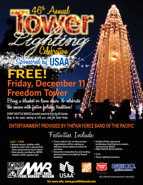 2015 tower lighting ceremony flyer