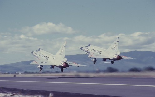 F102flying55-3377&55-3366