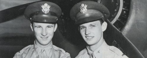 2nd Lts. Ken Taylor (left) and George Welch. (USAF)